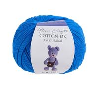 Utopia Crafts Amigurumi Cotton DK Yarn for Crochet and Knitting 50% Cotton, 50% Acrylic Blended, 50g (1, Strong Blue)