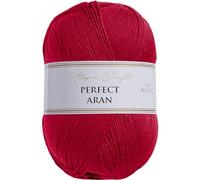 Utopia Crafts Aran - Hilo para tejer y ganchillo, 400 g (manzana roja)