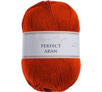 Utopia Crafts Aran - Hilo para tejer y ganchillo, 400 g (óxido rojo)