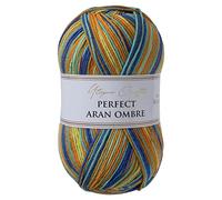 Utopia Crafts Aran Ombre - Hilo multicolor para tejer y ganchillo, 300 g - 600 m (006)