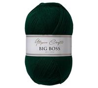 Utopia Crafts Big Boss 400g Hilo Acrílico Punto & Ganchillo - 1200m Ovillo, Lavable Máquina, Certificado Oeko-Tex, para Jerseys, Mantas, Bufandas & Gorros (Verde Bosque)
