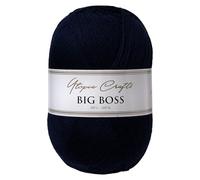 Utopia Crafts Big Boss 400g Hilo Acrílico Punto & Ganchillo - 1200m Ovillo, Lavable Máquina, Certificado Oeko-Tex, para Jerseys, Mantas, Bufandas & Gorros (Azul Marino Profundo)