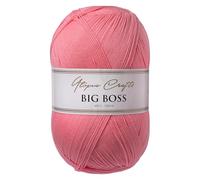 Utopia Crafts Big Boss 400g Hilo Acrílico Punto & Ganchillo - 1200m Ovillo, Lavable Máquina, Certificado Oeko-Tex, para Jerseys, Mantas, Bufandas & Gorros (Rosa Coral)