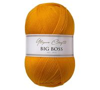 Utopia Crafts Big Boss 400g Hilo Acrílico Punto & Ganchillo - 1200m Ovillo, Lavable Máquina, Certificado Oeko-Tex, para Jerseys, Mantas, Bufandas & Gorros (Amarillo Caléndula)