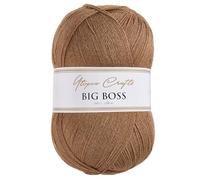 Utopia Crafts Big Boss 400g Hilo Acrílico Punto & Ganchillo - 1200m Ovillo, Lavable Máquina, Certificado Oeko-Tex, para Jerseys, Mantas, Bufandas & Gorros (Taupe Cálido)