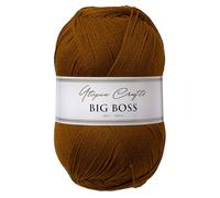 Utopia Crafts Big Boss 400g Hilo Acrílico Punto & Ganchillo - 1200m Ovillo, Lavable Máquina, Certificado Oeko-Tex, para Jerseys, Mantas, Bufandas & Gorros (Ámbar)