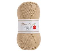 Utopia Crafts Cloud Baby Antipelusas lana bebé acrílica suave para tejer y ganchillo, 100g/250m ovillo DK para mantas ropa y amigurumi, lavable a máquina, OEKO-TEX Standard 100 (Beige)