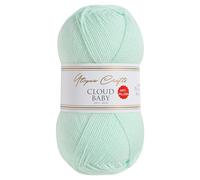 Utopia Crafts Cloud Baby Antipelusas lana bebé acrílica suave para tejer y ganchillo, 100g/250m ovillo DK para mantas ropa y amigurumi, lavable a máquina, OEKO-TEX Standard 100 (Verde Menta)