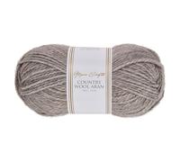Utopia Crafts Country Wool Blend Aran - Hilo para tejer y ganchillo, 100 g (1, beige guijarro)