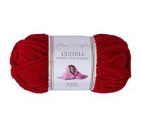 Utopia Crafts Cuddle Super Chunky Chenille Soft Yarn 100g (Cherry)