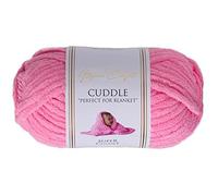 Utopia Crafts Cuddle Super Chunky Chenille Soft Yarn 100g (Hot Pink)