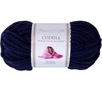 Utopia Crafts Cuddle Super Chunky Chenille Soft Yarn 100g (Midnight Blue)
