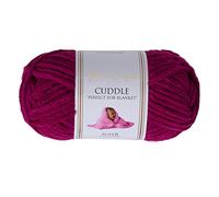 Utopia Crafts Cuddle Super Chunky Chenille Soft Yarn 100g (Purple)