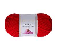 Utopia Crafts Cuddle Super Chunky Chenille Soft Yarn 100g (Red)