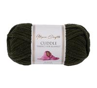 Utopia Crafts Cuddle Super Chunky Chenille Soft Yarn for Knitting and Crochet, 100g - 60m (Onyx)