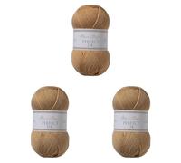Utopia Crafts DK Double Knitting Yarn 100g (Biscotti) (Paquete de 3)