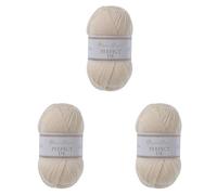 Utopia Crafts DK Double Knitting Yarn 100g (Nature Silk) (Paquete de 3)