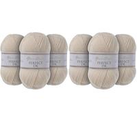Utopia Crafts DK Double Knitting Yarn 3x 100g (Nature Silk) (Paquete de 2)