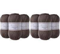 Utopia Crafts DK Double Knitting Yarn 3x 100g (Steel Grey) (Paquete de 2)