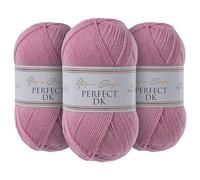 Utopia Crafts DK Double Knitting Yarn 3x 100g (Warm Pink)