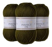 Utopia Crafts DK Double Knitting Yarn 3x 100g (Woodland Green)