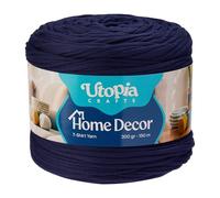 Utopia Crafts Home Décor T-Shirt Yarn for Crochet & Knitting 300g (White)