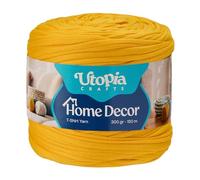 Utopia Crafts Home Décor T-Shirt Yarn for Crochet & Knitting 300g (White)
