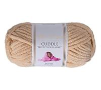 Utopia Crafts Ovillo Lana de Chenilla Gruesa Para Crochet y Tejer a Mano Milk Shake, 100 g/60 m, Esponjosa, Suave, Ideal Principiantes. Lavable a Máquina, Alternativa a Lana Animal