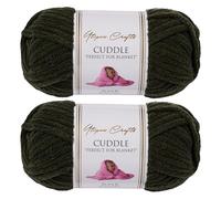 Utopia Crafts Ovillo Lana de Chenilla Gruesa Para Crochet y Tejer a Mano Onyx, 100 g/60 m, Esponjosa, Suave, Ideal Principiantes. Lavable a Máquina, Alternativa a Lana Animal, 2 unidades