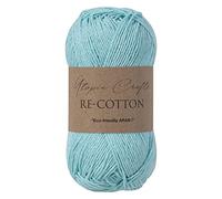 Utopia Crafts Re-Cotton Knitting Yarn, 100g (Aqua Blue)