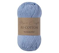 Utopia Crafts Re-Cotton Knitting Yarn, 100g (Faded Blue)