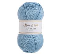 Utopia Crafts Softease - Ovillo de lana para tejer y ganchillo, 100 g (azul niebla)