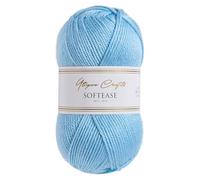Utopia Crafts Softease - Ovillo de lana para tejer y ganchillo, 100 g (azul sereno)