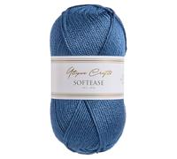 Utopia Crafts Softease - Ovillo de lana para tejer y ganchillo, 100 g (azul tranquilo)