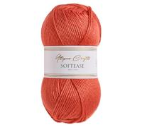 Utopia Crafts Softease - Ovillo de lana para tejer y ganchillo, 100 g (caqui ardiente)