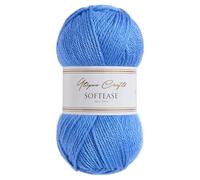 Utopia Crafts Softease - Ovillo de lana para tejer y ganchillo, 100 g (cobalto real)