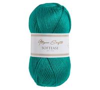Utopia Crafts Softease - Ovillo de lana para tejer y ganchillo, 100 g, color verde azulado