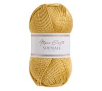 Utopia Crafts Softease - Ovillo de lana para tejer y ganchillo, 100 g (Golden Harvest)