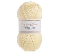 Utopia Crafts Softease - Ovillo de lana para tejer y ganchillo, 100 g (Ivory Whisper)