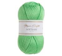 Utopia Crafts Softease - Ovillo de lana para tejer y ganchillo, 100 g (lima eléctrica)