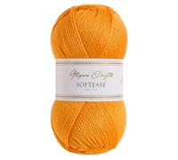 Utopia Crafts Softease - Ovillo de lana para tejer y ganchillo, 100 g (mango dorado)