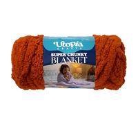 Utopia Crafts Super Chunky Blanket Jumbo Chenille Yarn 250g (Burnt Orange)