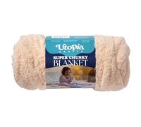 Utopia Crafts Super Chunky Blanket Jumbo Chenille Yarn 250g (Champagne)