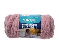 Utopia Crafts Super Chunky Blanket Jumbo Chenille Yarn 250g (Dusty Rose)