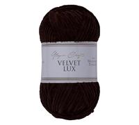 Utopia Crafts Velvet Lux Chenille Yarn 100g (Dark Brown)