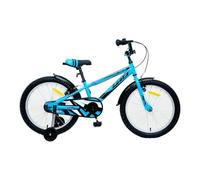 Utopia goods Bicicleta Infantil 20 Pulgadas XS20 con Ruedines, Azul | Bicicleta de 20 pulgadas para 6 a 9 años (120-135 cm), con ruedines desmontables y llantas de aluminio.