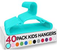 Utopia Home (Pack de 40, Teal) Perchas de plástico Que ahorran Espacio para Ropa de bebé y Niños Pequeños para la enfermería y el Armario