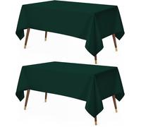 Utopia Kitchen Mantel Rectangular de 152 x 259 cm (Paquete de 2) Mantel Blanco Lavable a máquina, Fiestas, Bodas y Festivales (152 x 259 cm)
