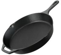Utopia Kitchen Sartén de Hierro Fundido pre-sazonado - 12.5 Pulgadas (32 cm) - Negro