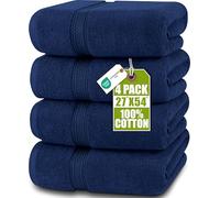 Utopia Towels - Conjunto de Toallas de baño (Paquete de 4, 69 x 137 cm) Toallas de algodón 100% Ring-Spun (Azul Marino)